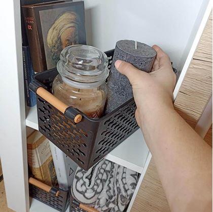 Obrázek z Úložný box s úchytkami - černý