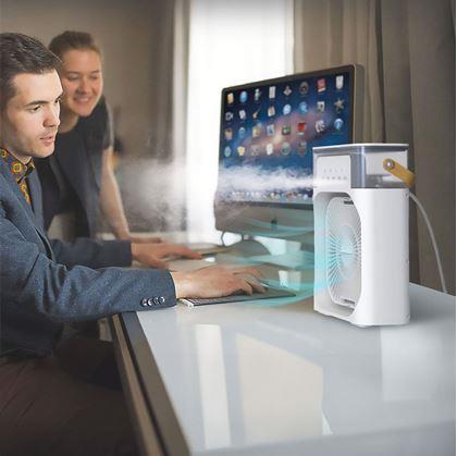 Obrázek z Stolní ventilátor s mlhou