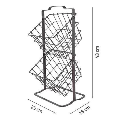 Obrázek z Dvoupatrový kovový košík 45 cm