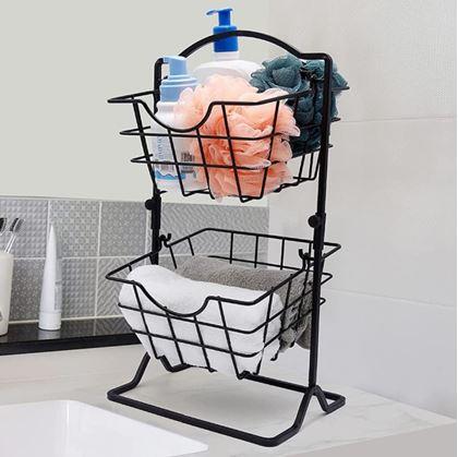 Obrázek z Dvoupatrový kovový košík
