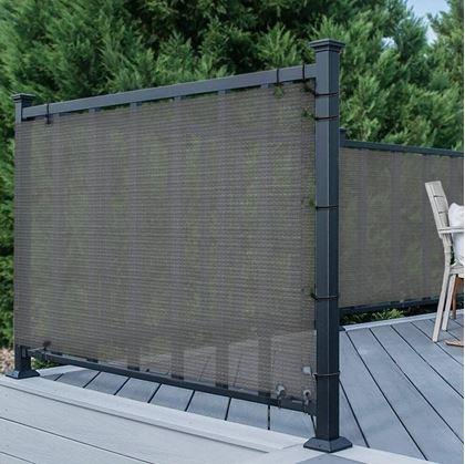 Obrázek z Balkónová zástěna 500x90 cm - šedá