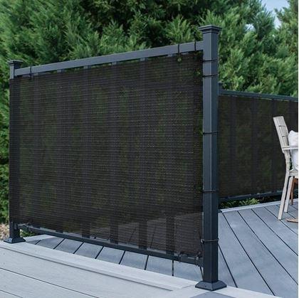 Obrázek z Balkónová zástěna 500x90 cm - černá