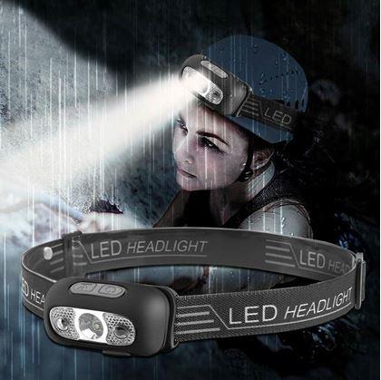 Obrázek z LED čelovka se senzorem pohybu