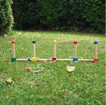 Obrázek z Dřevěná hra házení kroužků