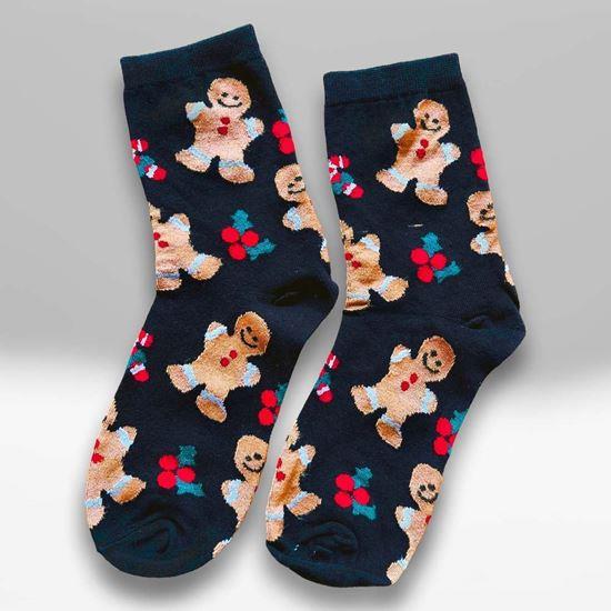 Obrázek z Vánoční ponožky vel. 36-40 - perníčci