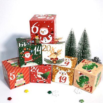 Obrázek z Adventní kalendář - plnitelné krabičky 24 ks