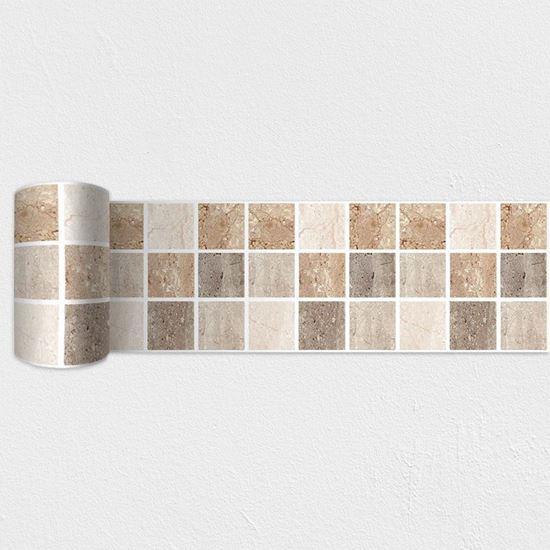 Obrázek z Samolepicí lišta mozaika - hnědá