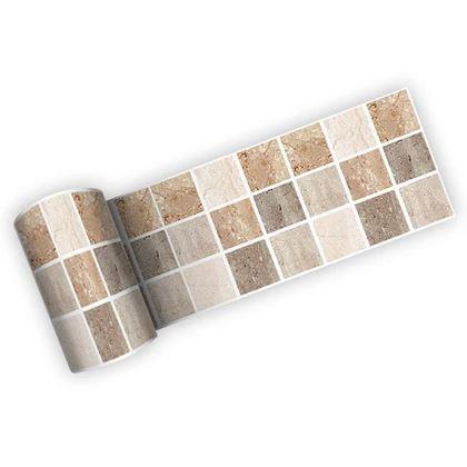 Obrázek z Samolepicí lišta mozaika - hnědá