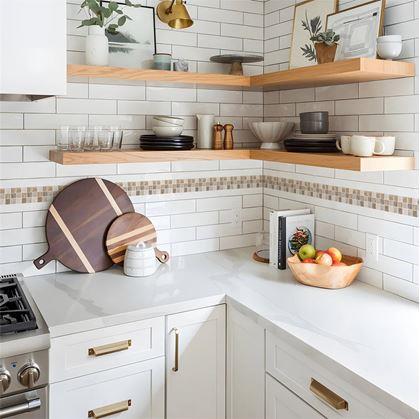 Obrázek z Samolepicí lišta mozaika - hnědá