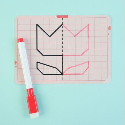 Obrázek z Sada obrázků symetrické kreslení - svět kolem nás