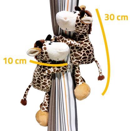 Obrázek z Spona na závěsy plyšová žirafa
