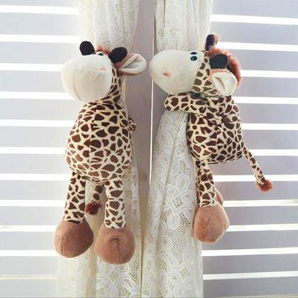 Obrázek z Spona na závěsy plyšová žirafa