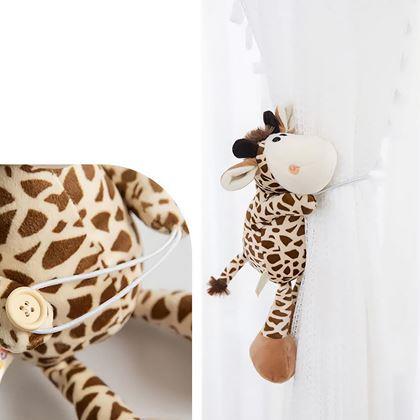 Obrázek z Spona na závěsy plyšová žirafa
