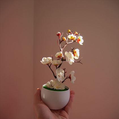Obrázek z Umělá sakura v květináči - 30 cm