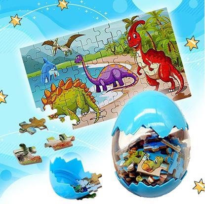 Obrázek Dinosauří puzzle - modré
