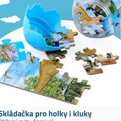 Obrázek Dinosauří puzzle - modré