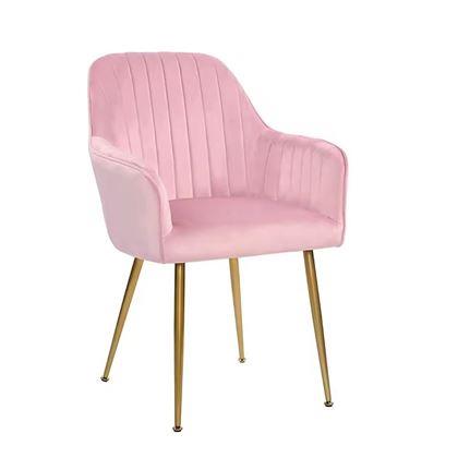 Obrázek z Polstrovaná růžová židlička/křesílko