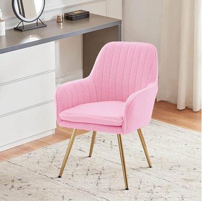 Obrázek Polstrovaná růžová židlička/křesílko