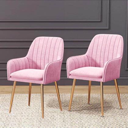 Obrázek z Polstrovaná růžová židlička/křesílko