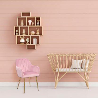 Obrázek Polstrovaná růžová židlička/křesílko