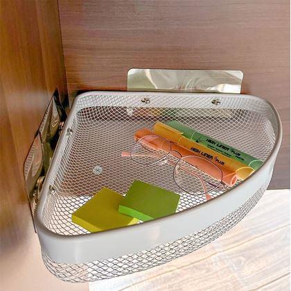 Obrázek z Kovová nalepovací rohová polička