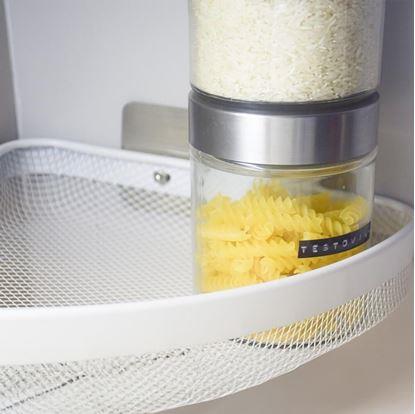 Obrázek Kovová nalepovací rohová polička