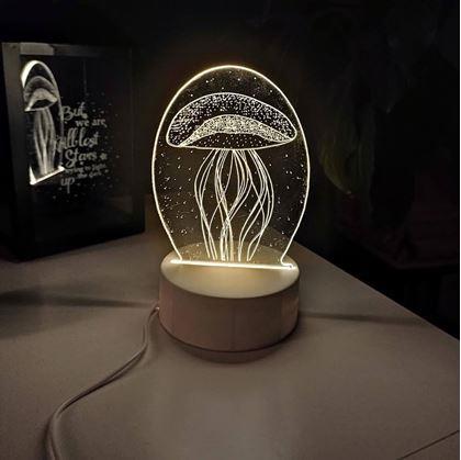 Obrázek z Dekorativní 3D lampa - medúza