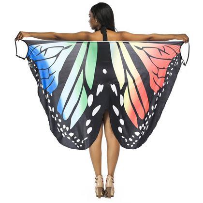 Obrázek z Plážové šaty - motýlí křídla - L-XL - duhové