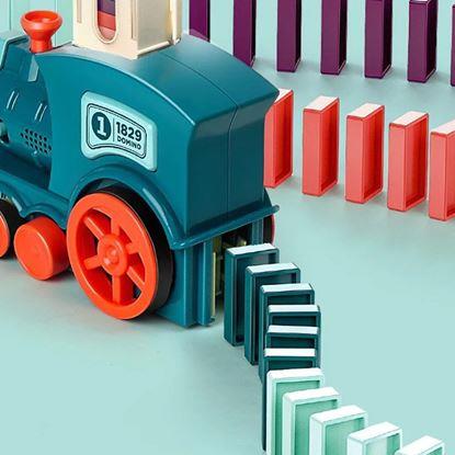 Obrázek Vláček stavějící domino