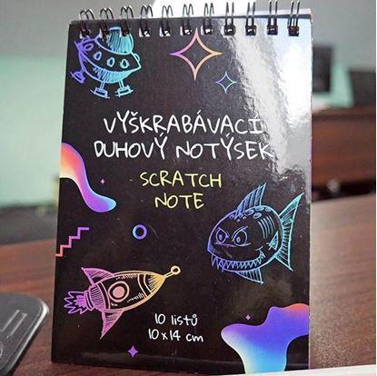Obrázek Vyškrabávací duhový notýsek