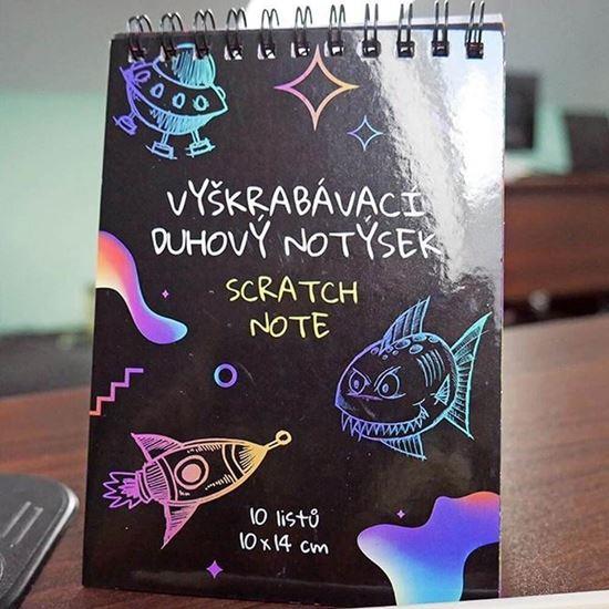 Obrázek z Vyškrabávací duhový notýsek