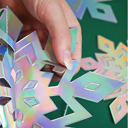 Obrázek z Závěsná dekorace sněhové vločky 6 ks