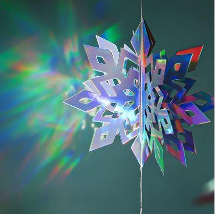 Obrázek z Závěsná dekorace sněhové vločky 6 ks