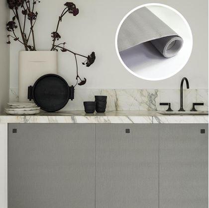Obrázek z Matná samolepící tapeta 200 x 60 cm - šedá