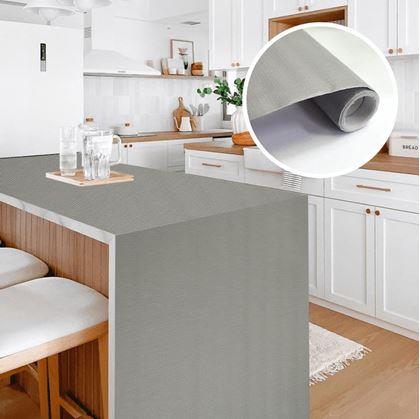 Obrázek z Matná samolepící tapeta 200 x 60 cm - šedá