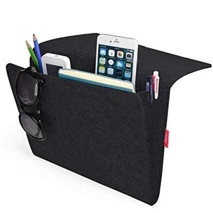 Obrázek z Závěsný kapsář / organizér na postel - černý