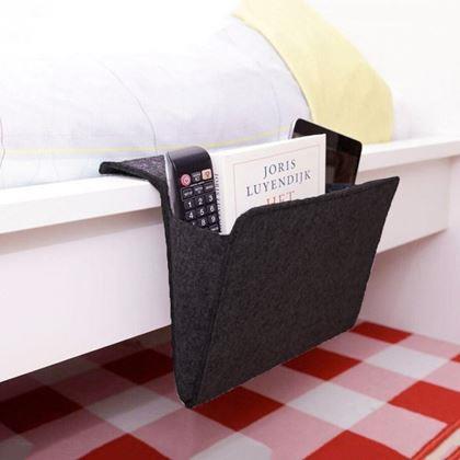 Obrázek z Závěsný kapsář / organizér na postel - černý