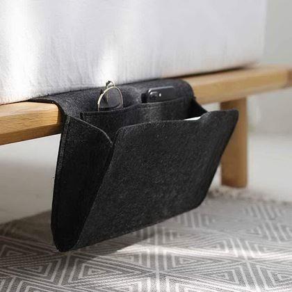 Obrázek z Závěsný kapsář / organizér na postel - černý