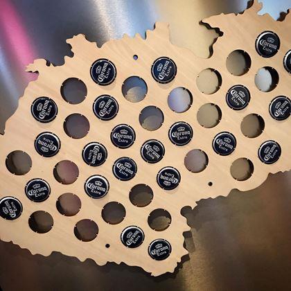 Obrázek z Sběratelská mapa na zátky od piva