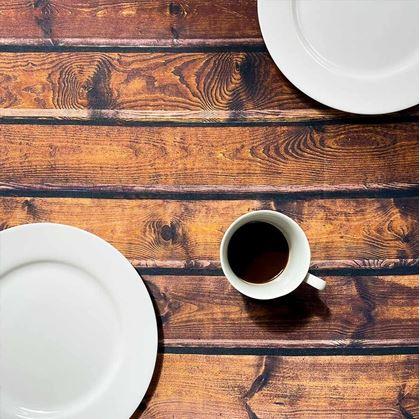 Obrázek z Dekorativní ubrus s dekorem dřeva 61 x 61 cm