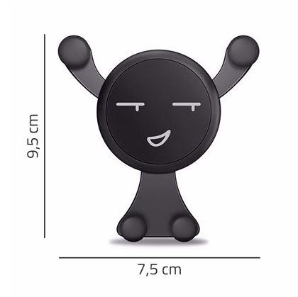 Obrázek z Gravitační držák na mobil do auta do ventilace smajlík
