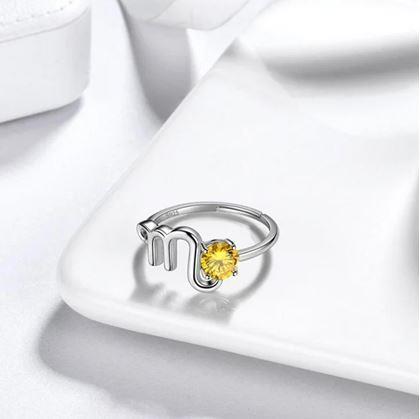 Obrázek z Nastavitelný prstýnek znamení - štír