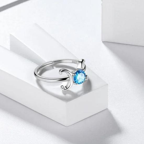 Obrázek z Nastavitelný prstýnek znamení - ryby