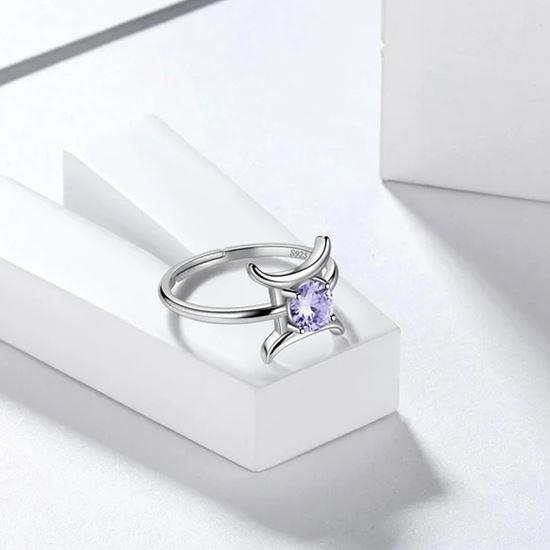 Obrázek z Nastavitelný prstýnek znamení - blíženci