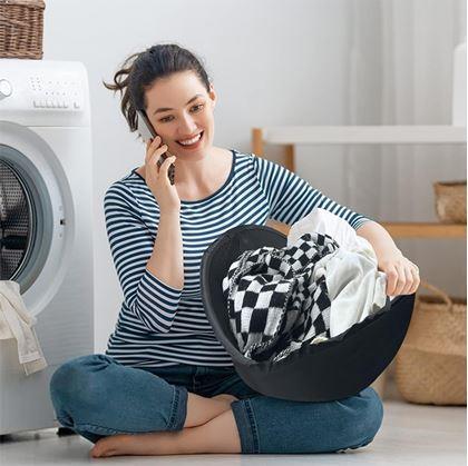 Obrázek z Skládací koš na vyndání prádla