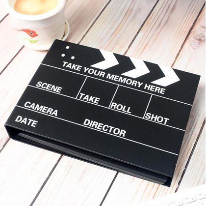 Obrázek z Zážitkový deník/fotoalbum filmová klapka + kreativní sada samolepek