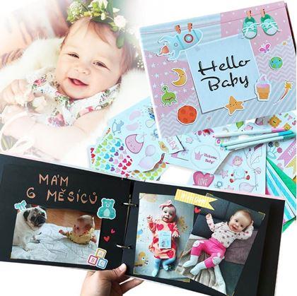 Obrázek z Fotoalbum pro miminko + kreativní sada samolepek