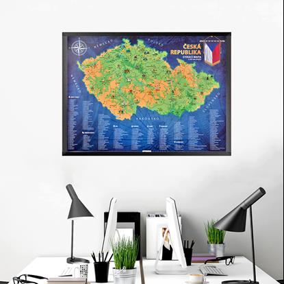Obrázek Stírací mapa České republiky