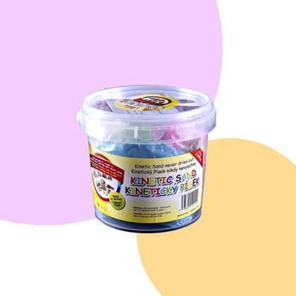 Obrázek z Tekutý kinetický písek mega set 2000 g - plastový kyblík