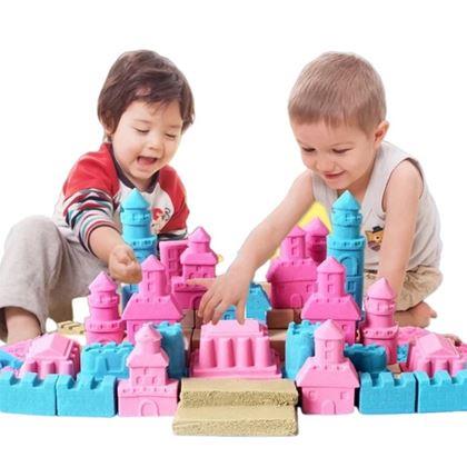 Obrázek z Tekutý kinetický písek mega set 2000 g - plastový kyblík